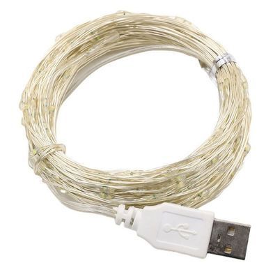 Фото Світлодіодна гірлянда usb 200 led довжина 20м крапля роси C61486-50w