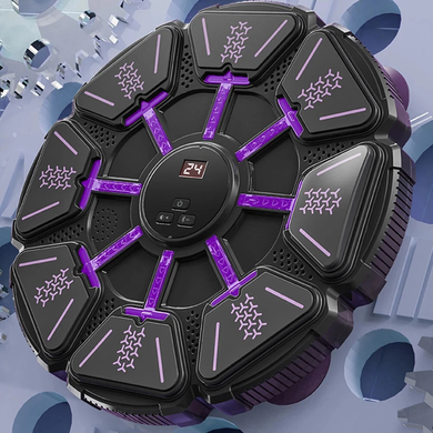 Фото Музыкальный настенный боксерский тренажёр Bluetooth с перчатками Music Boxing Target 8 buttons 8 buttons Black