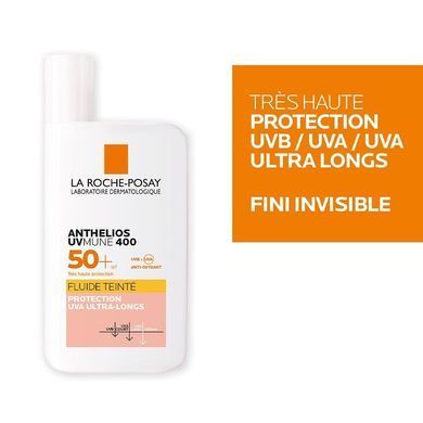 Солнцезащитный флюид с тоном La Roche-Posay Anthelios UVMune 400 SPF 50+ Fluide Teint&eacute; 50 мл