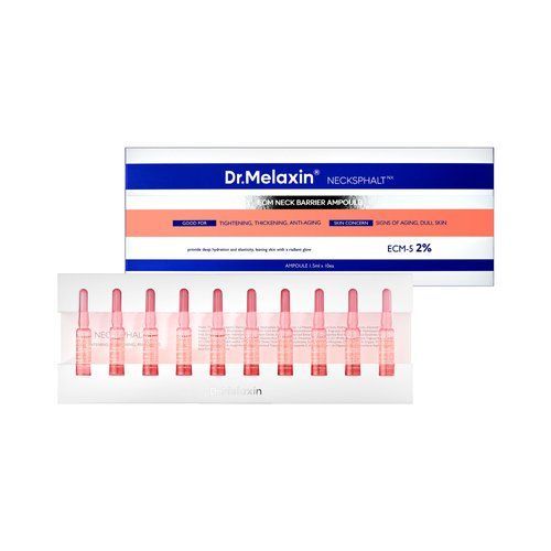 Фото Ампульна сировотка для шиї Dr. Melaxin Necksphalt ампула ECM Neck Barrier 10*1.5 мл Dr. Melaxin Necksphalt 10*1.5 мл