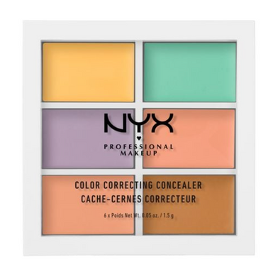 Фото Палетка коректорів для обличчя NYX Professional Makeup Palette Conceal Correct Contour Color Correcting Concealer, 9 г Correcting Concealer