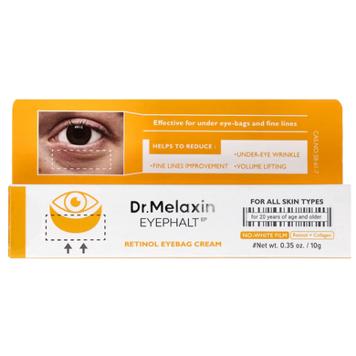 Фото Крем для шкіри навколо очей Dr.Melaxin Retinol Eyebag Cream for Puffiness, 10 г Eyebag Cream for Puffiness