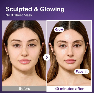 Фото Зволожуюча маска для обличчя Numbuzin No.9 NAD Bio Lifting Full Cover Facial Mask 4 шт Bio Lifting Full Cover