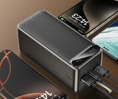 Фото Повербанк Power Bank AWEI PA13 50000 мАгод, УМБ зі швидкою зарядкою 22.5W та дисплеєм PA13