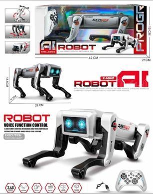 Фото Интерактивный робот-собака на радиоуправлении AI Robot AI Robot White