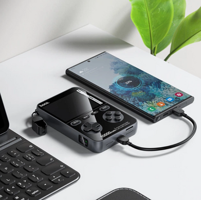 Фото Павербанк 10000mAh з встроенной игровой консолью быстрой зарядкой и кабелем Type-C HOCO Q47 Q47