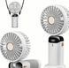 Вентилятор ручний з акумулятором та дисплеєм та ремінцем Led Digital Display Fan N15 White