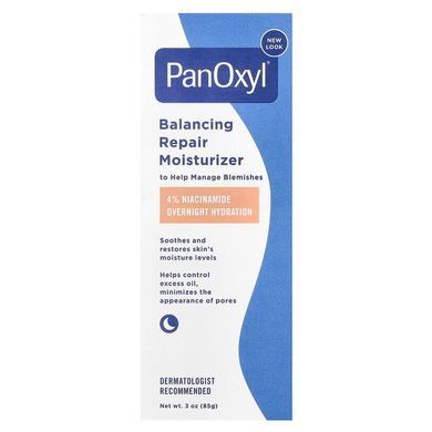 Фото Зволожуючий денний крем PanOxyl Balancing Repair Moisturizer 4% Niacinamide 170 г 4% Niacinamide
