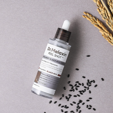 Фото Сыворотка для лица Dr.Melaxin Peel Shot Exfoliating Black Rice Ampoule, 80 ml Exfoliating Black Rice Ampoule