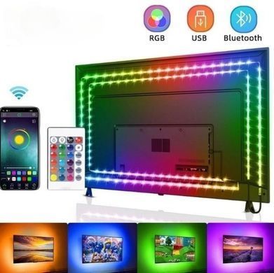 Фото Світлодіодна стрічка RGB з пультом 10 м від USB RGB SMD 5050 2835-20м