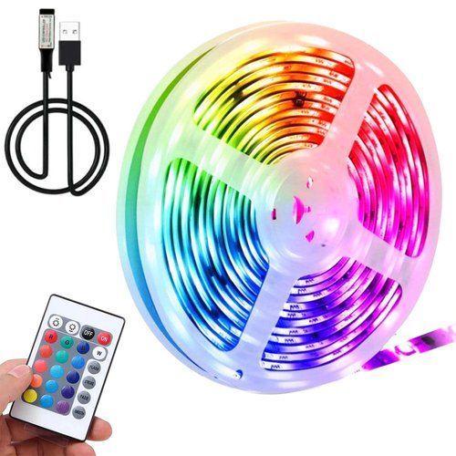Фото Світлодіодна стрічка RGB з пультом 10 м від USB RGB SMD 5050 2835-20м