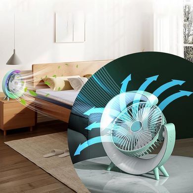 Фото Настольный вентилятор с RGB подсветкой Colorful Desktop Fan F13 F13 Green