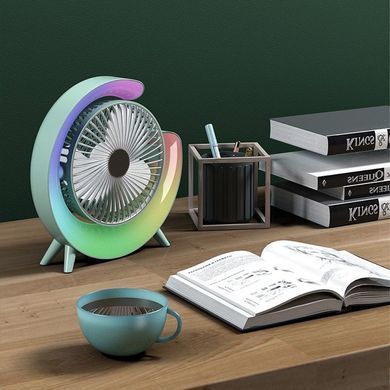 Фото Настольный вентилятор с RGB подсветкой Colorful Desktop Fan F13 F13 Green