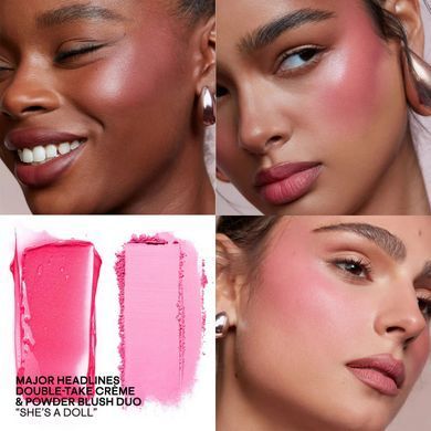 Румяна 2 в 1 Patrick Ta Major Headlines Double-Take Cr&egrave;me & Powder Blush Duo She&rsquo;s a Doll 10 г