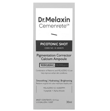 Фото Антивікова сироватка Dr.Melaxin Cemenrete Picotonic Shot Calcium Ampoule, 30 мл Picotonic Shot Calcium Ampoule