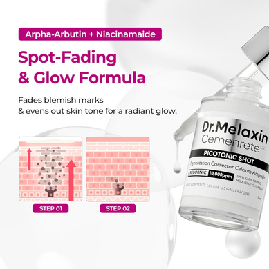Фото Антивікова сироватка Dr.Melaxin Cemenrete Picotonic Shot Calcium Ampoule, 30 мл Picotonic Shot Calcium Ampoule
