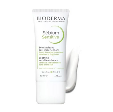 Фото Успокаивающее средство для лица Bioderma Sebium Sensitive Soothing Anti-Blemish Care, 30 мл Soothing Anti-Blemish Care