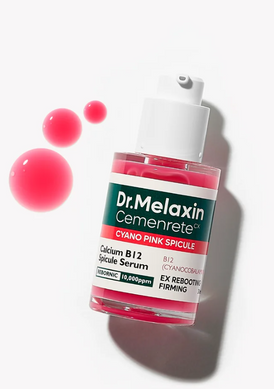 Фото Сыворотка для лица с микроиглами спикул Dr.Melaxin Cemenrete Cyano Pink Spicule Serum Cyano Pink Spicule Serum
