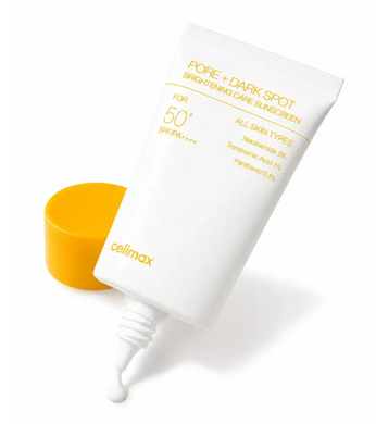 Сонцезахисний крем для обличчя celimax Pore + Dark Spot Brightening Care Sunscreen SPF 50+ PA++++ 50 мл