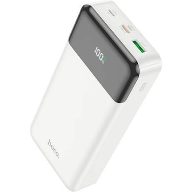Фото Повербанк Hoco J102A Cool Figure 20000 mAh с быстрой зарядкой PD 20W QC 3.0 и дисплеем белый J102A білий