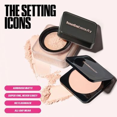 Прессованная пудра для лица Huda Beauty Easy Bake Pressed Powder Sugar Cookie Translucent 8,5 г
