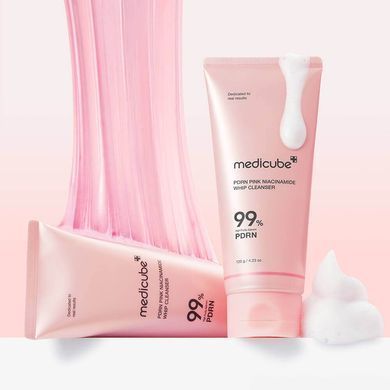 Увлажняющая очищающая пенка Medicube PDRN Pink Niacinamide Whip Cleanser 120 г