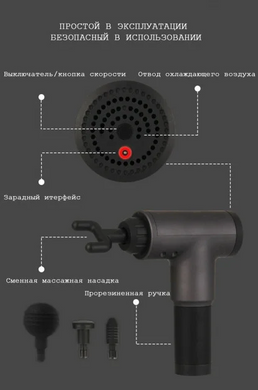 Фото М'язовий масажний пістолет Fascial Gun KH-320 320