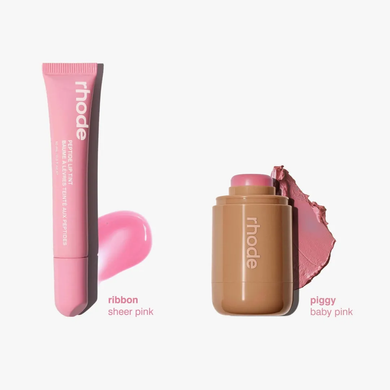 Фото Набір Rhode Pocket Blush Piggy + Peptide Lip Tint Ribbon Piggy+Ribbon
