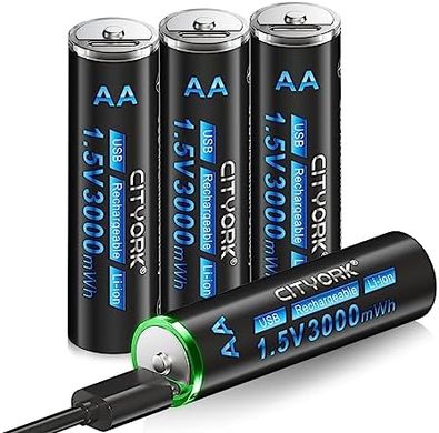 Фото Батарейки AA 3000 mAh, що перезаряджаються CITYORK CITYORK