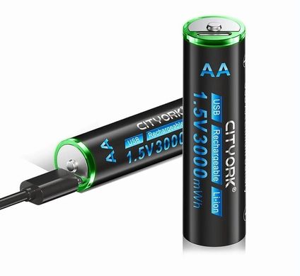 Фото Батарейки AA 3000 mAh, що перезаряджаються CITYORK CITYORK