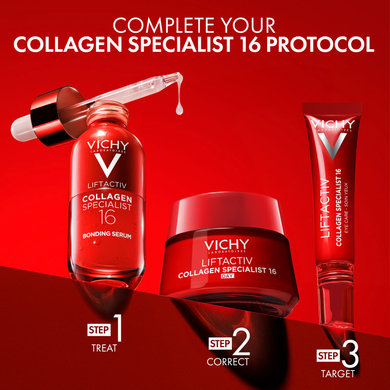 Фото Антивіковий крем для зони шкіри навколо очей Vichy Liftactiv Collagen Specialist 16, 15 мл Collagen Specialist 15 мл