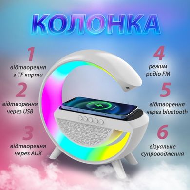 Фото Лампа нічник з будильником та Bluetooth колонкою BT 2301 2301