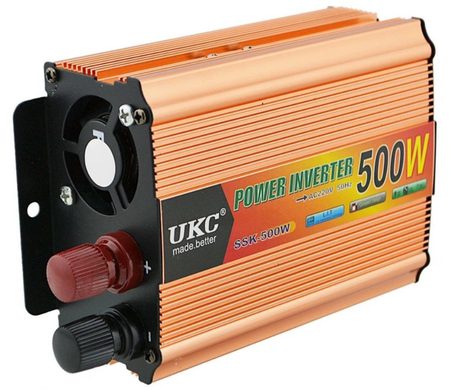 Фото Инвертор UKC Power Inverter 12V-220V, 500W 1679