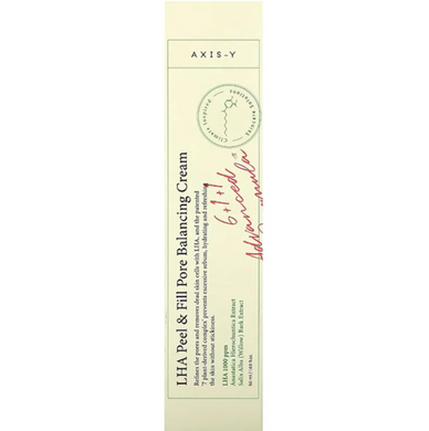 Фото Крем для обличчя AXIS-Y LHA Peel & Fill Pore Balancing Cream, 50 мл Peel & Fill Pore Balancing