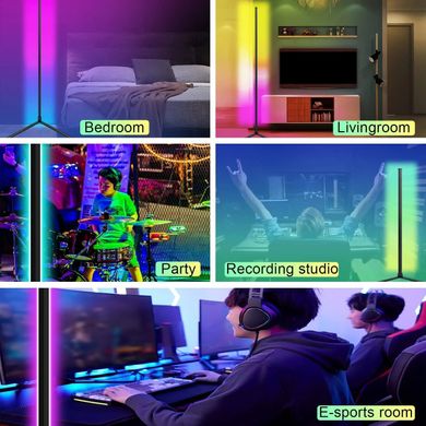 Фото Лампа угловая напольная лампа RGB с пультом 120 см RGB