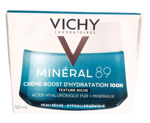 Фото Увлажняющий крем для лица Vichy Min&eacute;ral 89, 100H Creme Boost D`Hydratation, 50 мл 100H Boost D`Hydratation