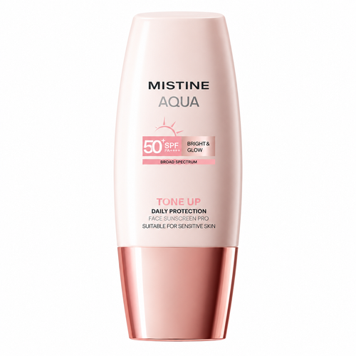Сонцезахисний крем для обличчя Mistine Aqua Base Daily Protection Bright Glow Pro SPF50+ PA++++