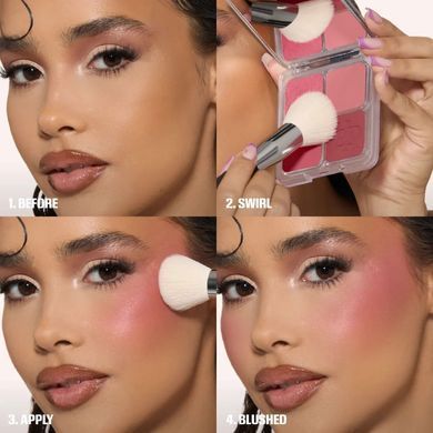 Палетка румян Huda Beauty Blush Filter Blurring Blushlighters Palette Toasty Peach 7,5 г