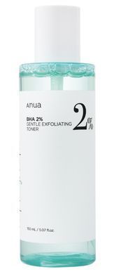 Фото Тонер для лица с салициловой кислотой Anua BHA 2% Gentle Exfoliating Toner 150 мл BHA 2%