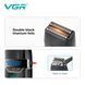 Зеленый шейвер VGR V-308 Professional Foil Shaver 9000 RPM с LCD-дисплеем