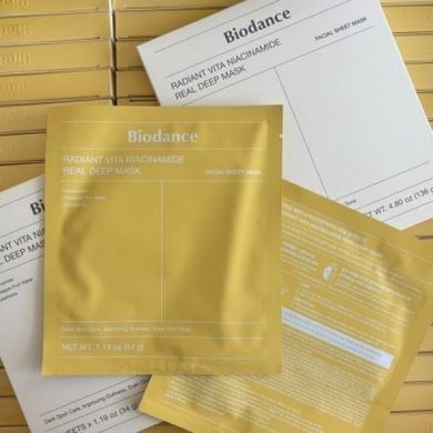 Фото Гідрогелева маска з колагеном Biodance Bio Collagen Real Deep Mask Sheet   Vita Niacinamide