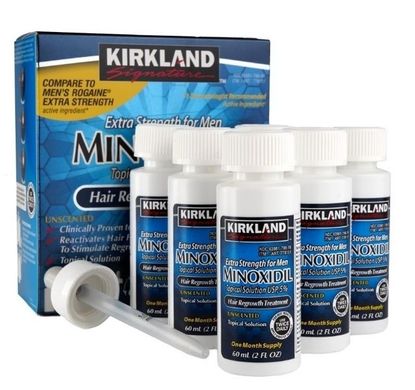 Фото Засіб для росту волосся 5% Minoxidil KIRKLAND 6 флаконів Minoxidil