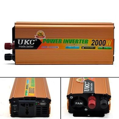 Фото Инвертор автомобильный 2000W AC/DC AR 12v SSK 200022