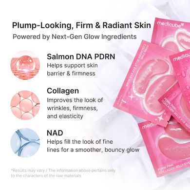Гелевые патчи под глаза Medicube PDRN Pink Collagen Jelly Eye Mask 6 пар