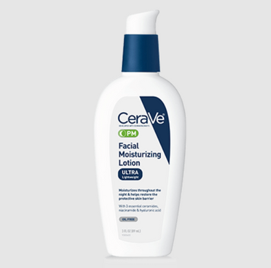 Фото Нічний зволожуючий лосьйон для обличчя CeraVe PM Facial Moisturizing Lotion, 89 мл Facial Moisturizing Lotion