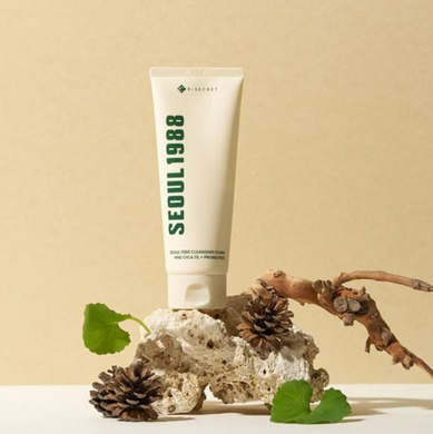 Фото Пенка для умывания K-SECRET Seoul 1988 Cleansing Foam: Pine Cica 1% + Probiotics, 150 мл Cleansing Foam