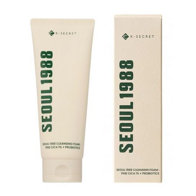Фото Пенка для умывания K-SECRET Seoul 1988 Cleansing Foam: Pine Cica 1% + Probiotics, 150 мл Cleansing Foam