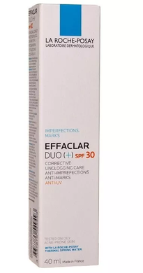 Фото La Roche-Posay Effaclar Duo(+) SPF30 корректирующий крем гель для проблемной кожи 40 мл Duo(+) SPF30