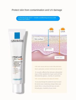 Фото La Roche-Posay Effaclar Duo (+) SPF30 коригувальний крем гель для проблемної шкіри 40 мл Duo(+) SPF30