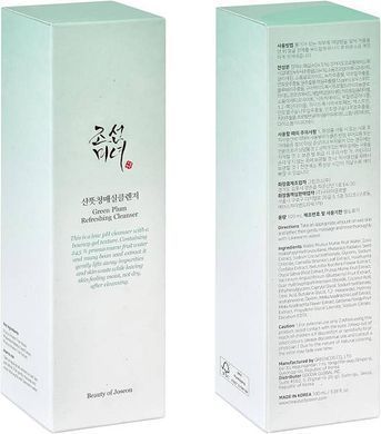 Фото Освежающий гель для умывания лица Beauty of Joseon Green Plum Refreshing Cleanser, 100 ml Green Plum Cleanser